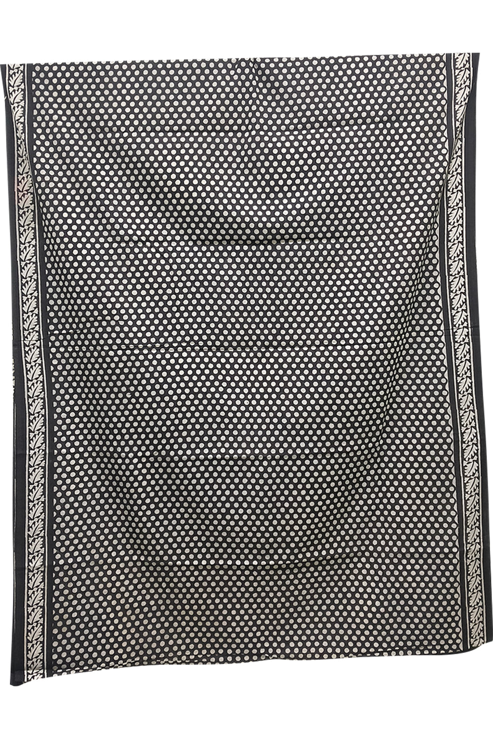 Women's Pure Cotton Jaipur Print Saree with Blouse | Soft Cotton Printed Saree for Women | Traditional, Casual & Festive Ethnic Wear - Black & White - JT28