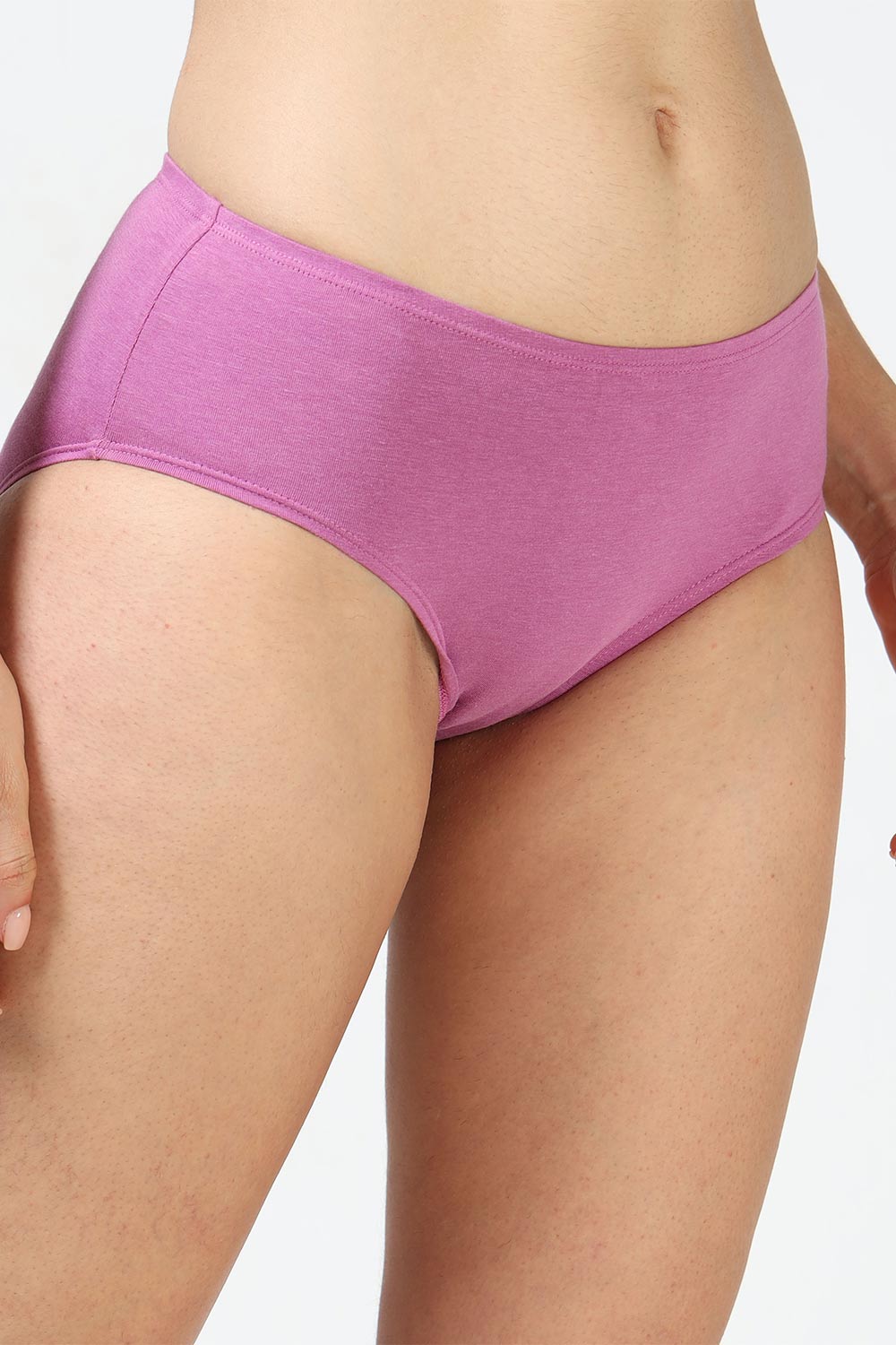 Lavos Organic Bamboo Inner elastic Mid waist Hipster for Women- Pack of 3