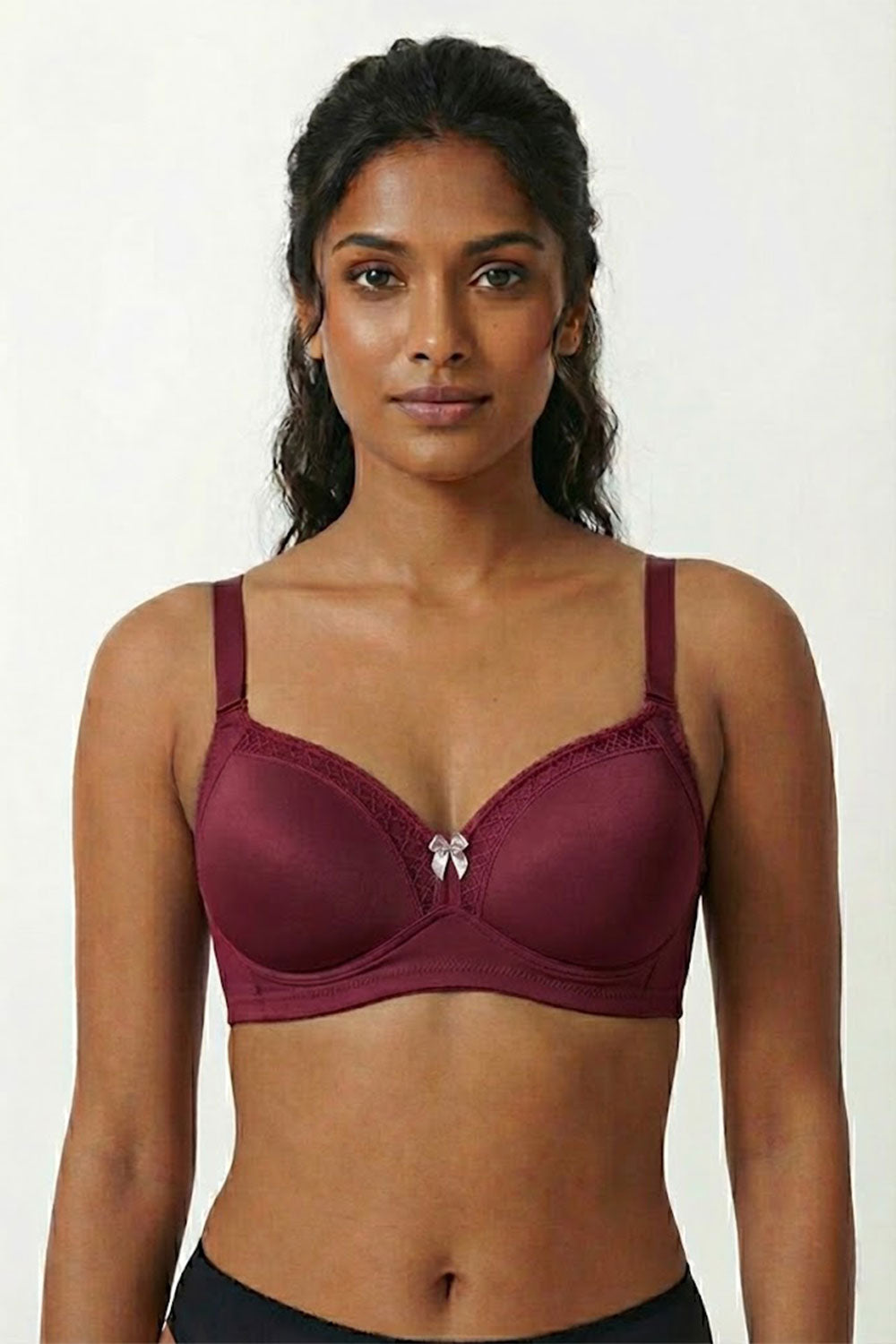 Teen Girls’ Lace Padded Bra – High-Coverage, Seamless & Sweat-Friendly Comfort - 2855