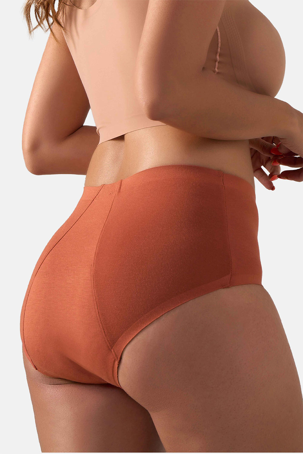 Mahina Reusable & Leak Proof Period Panty Baked Clay Modal High Rise Heavy Flow Pack of 1