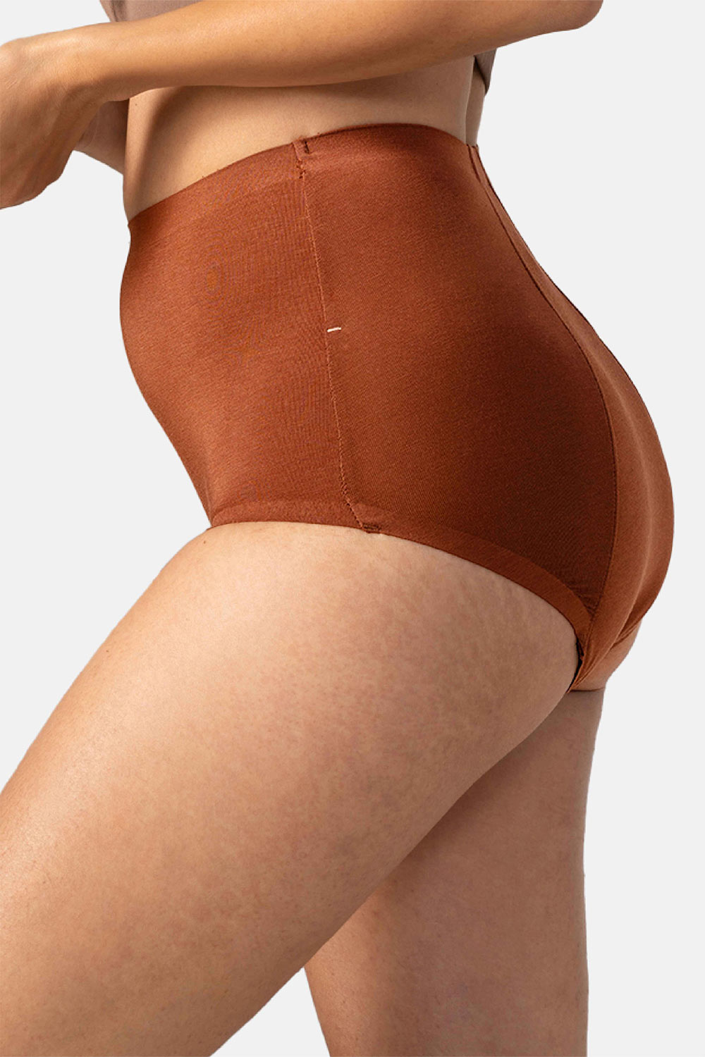 Mahina Reusable & Leak Proof Period Panty Cappuccino Modal High Rise Super Heavy Flow Pack of 1