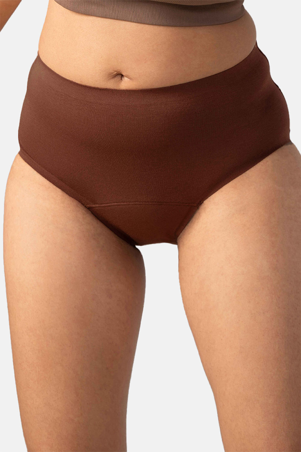Mahina Reusable & Leak Proof Period Panty Cappuccino Modal Mid Rise Heavy Flow Pack of 1