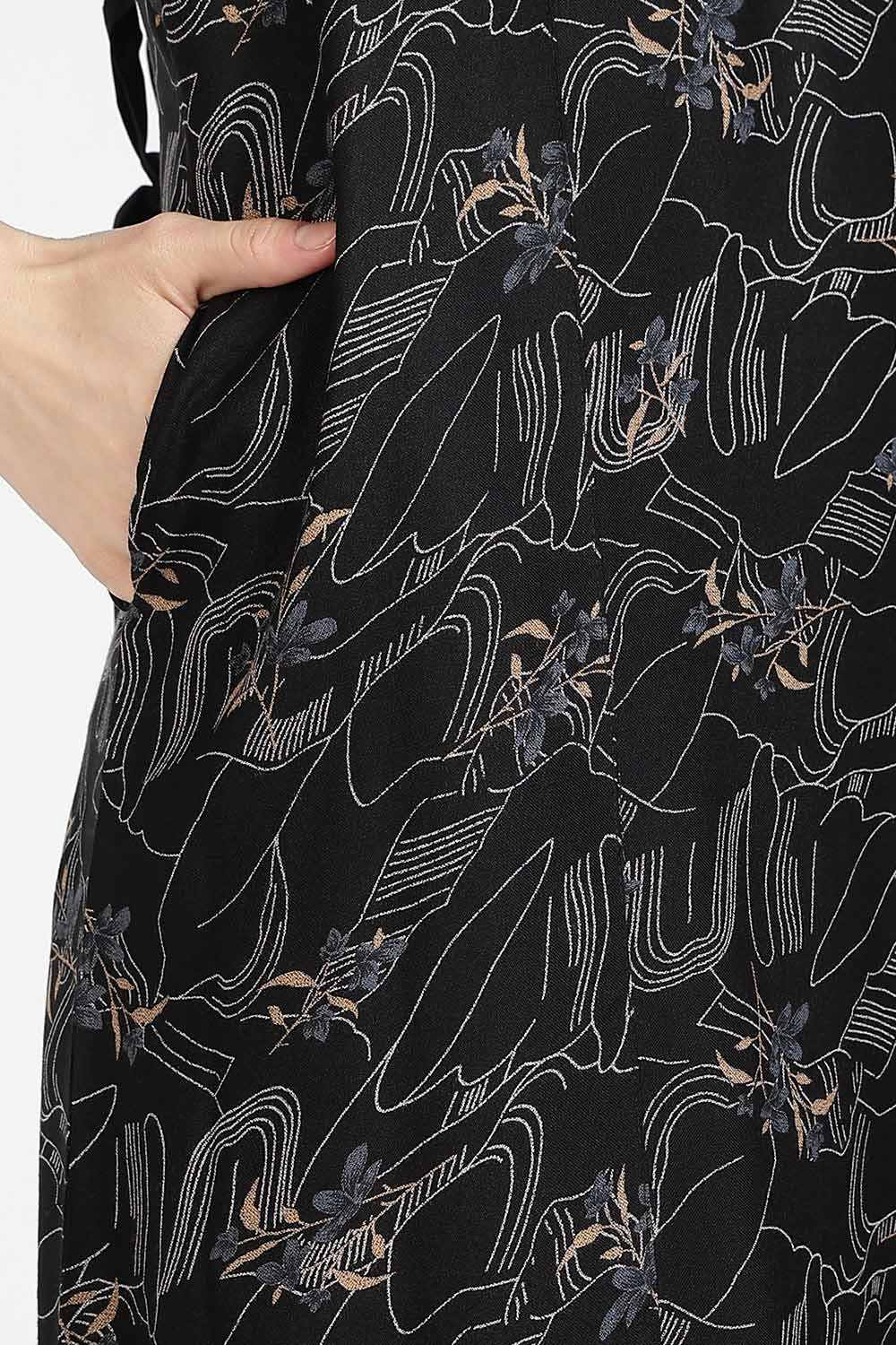 Naidu Hall Women’s Printed Alpine Cotton Nighty | Full Length Split V-Neck Short Sleeve Floral Nightdress for Daily Wear & Sleepwear
 - NB27