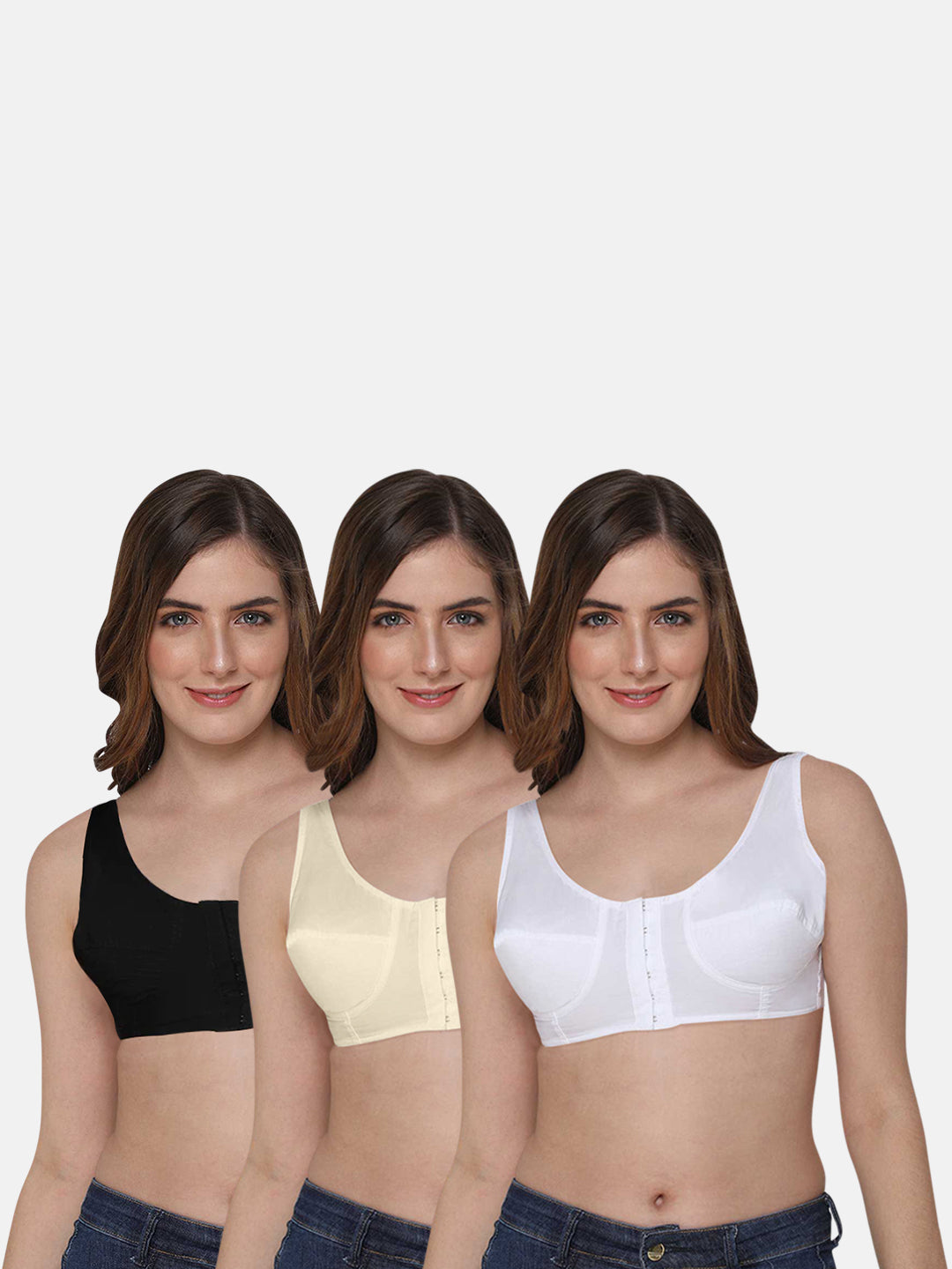Naidu Hall Heritage-Bra Special Combo Pack - Feather-Touch - C01
