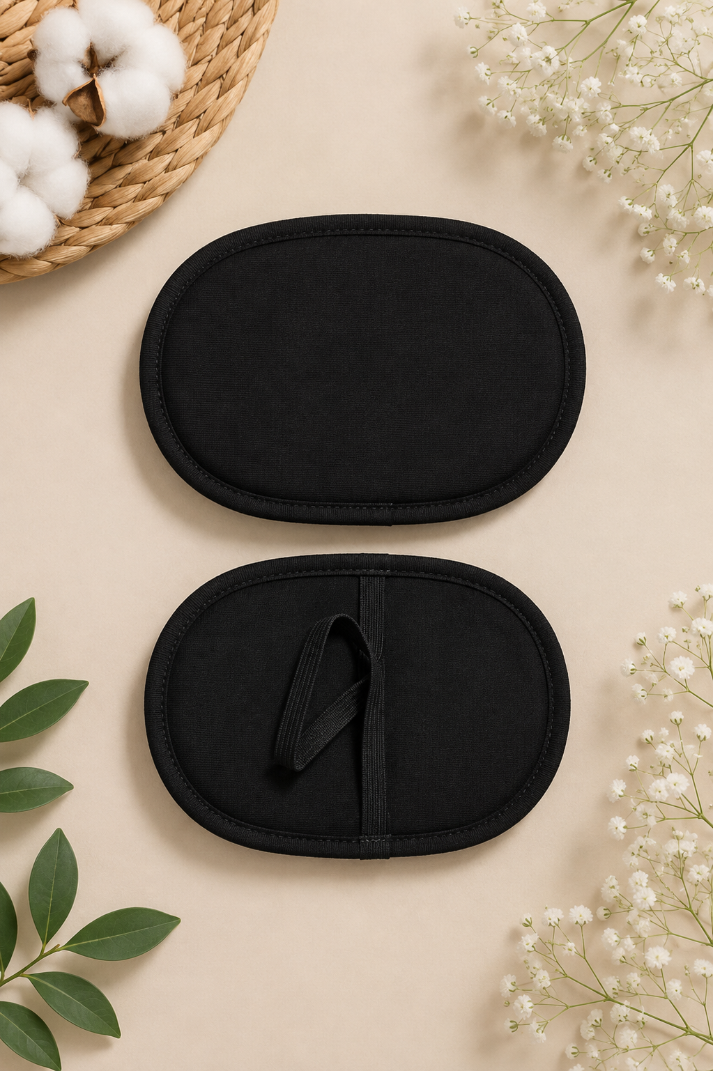 Naidu Hall Women's Cotton Underarm Sweat Pads | Dress Shields & Armpit Sweat Guards | Sweat Absorbing Underarm Pads for Saree Blouses, Kurtis, Tops & Dresses