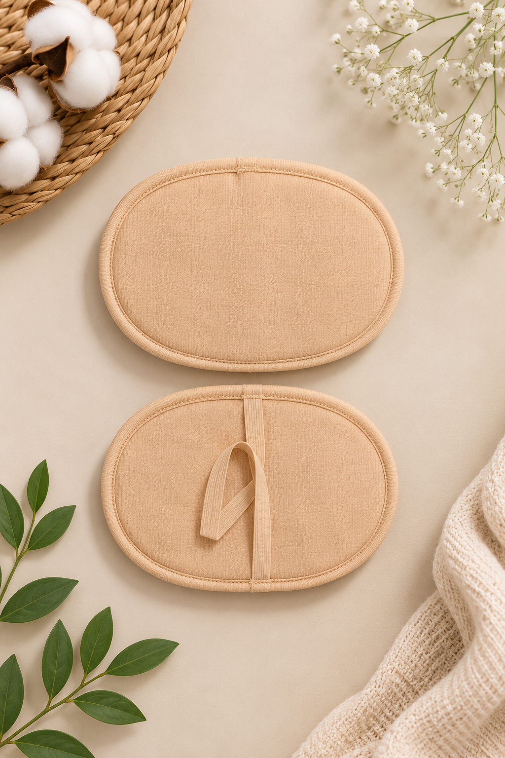 Naidu Hall Women's Cotton Underarm Sweat Pads | Dress Shields & Armpit Sweat Guards | Sweat Absorbing Underarm Pads for Saree Blouses, Kurtis, Tops & Dresses