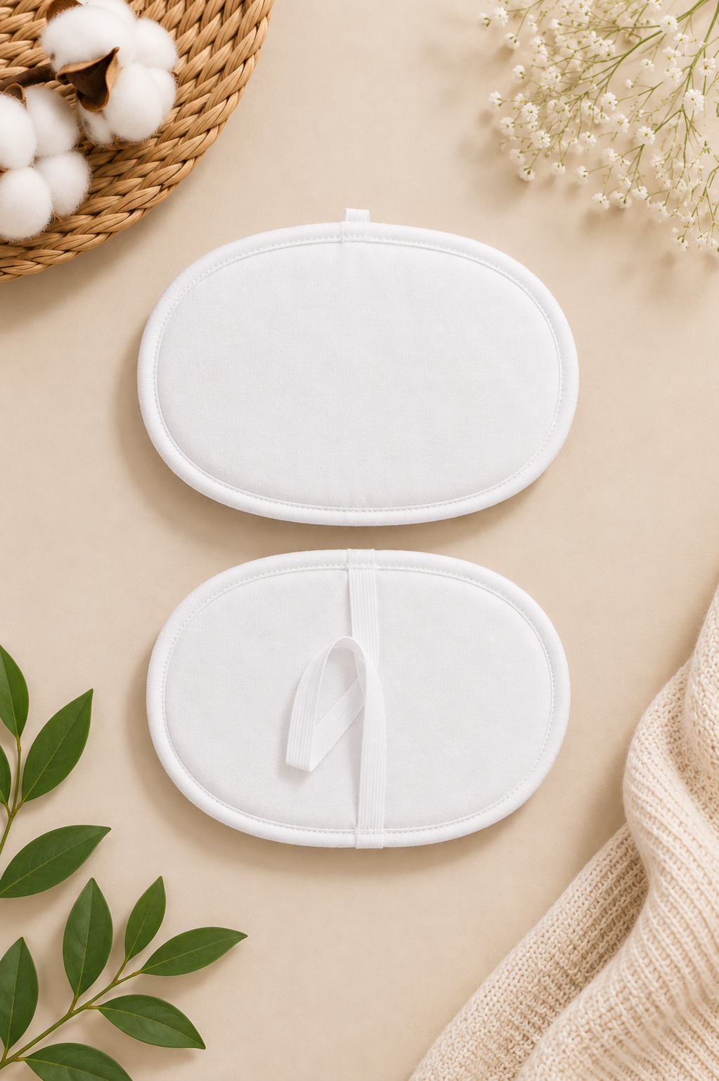 Naidu Hall Women's Cotton Underarm Sweat Pads | Dress Shields & Armpit Sweat Guards | Sweat Absorbing Underarm Pads for Saree Blouses, Kurtis, Tops & Dresses