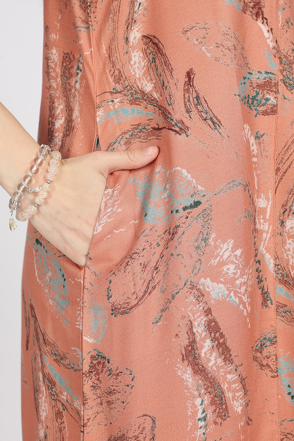 Naidu Hall Women’s Alpine Printed Cotton Nighty | Full-Length V-Neck Daily Wear & Sleepwear Nightdress
 - NB19