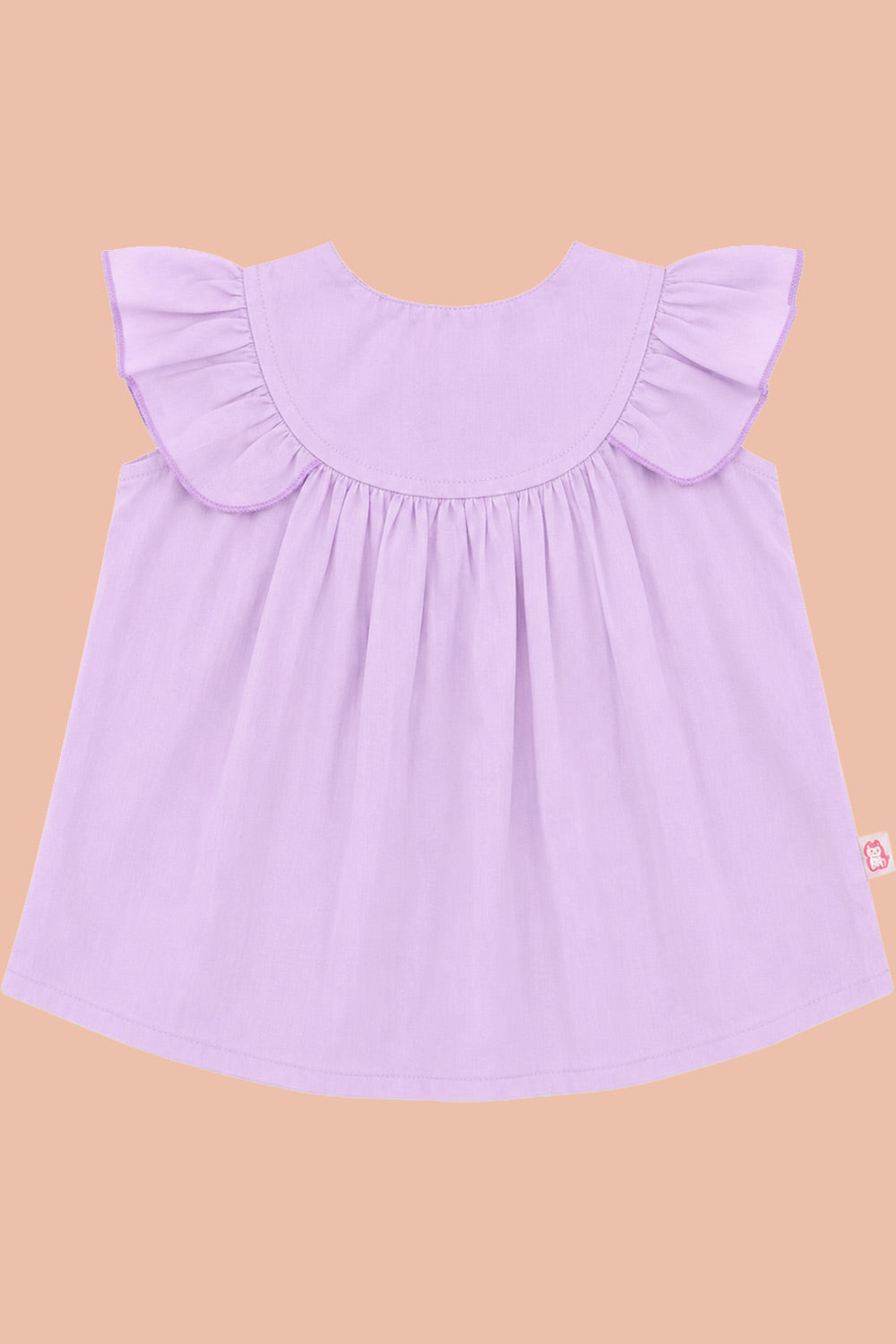 Oh Baby 100% Pure Cotton Everyday Comfort Baby Vest – Soft Breathable Infant Innerwear for Newborn Boys & Girls - Lavender - FR06