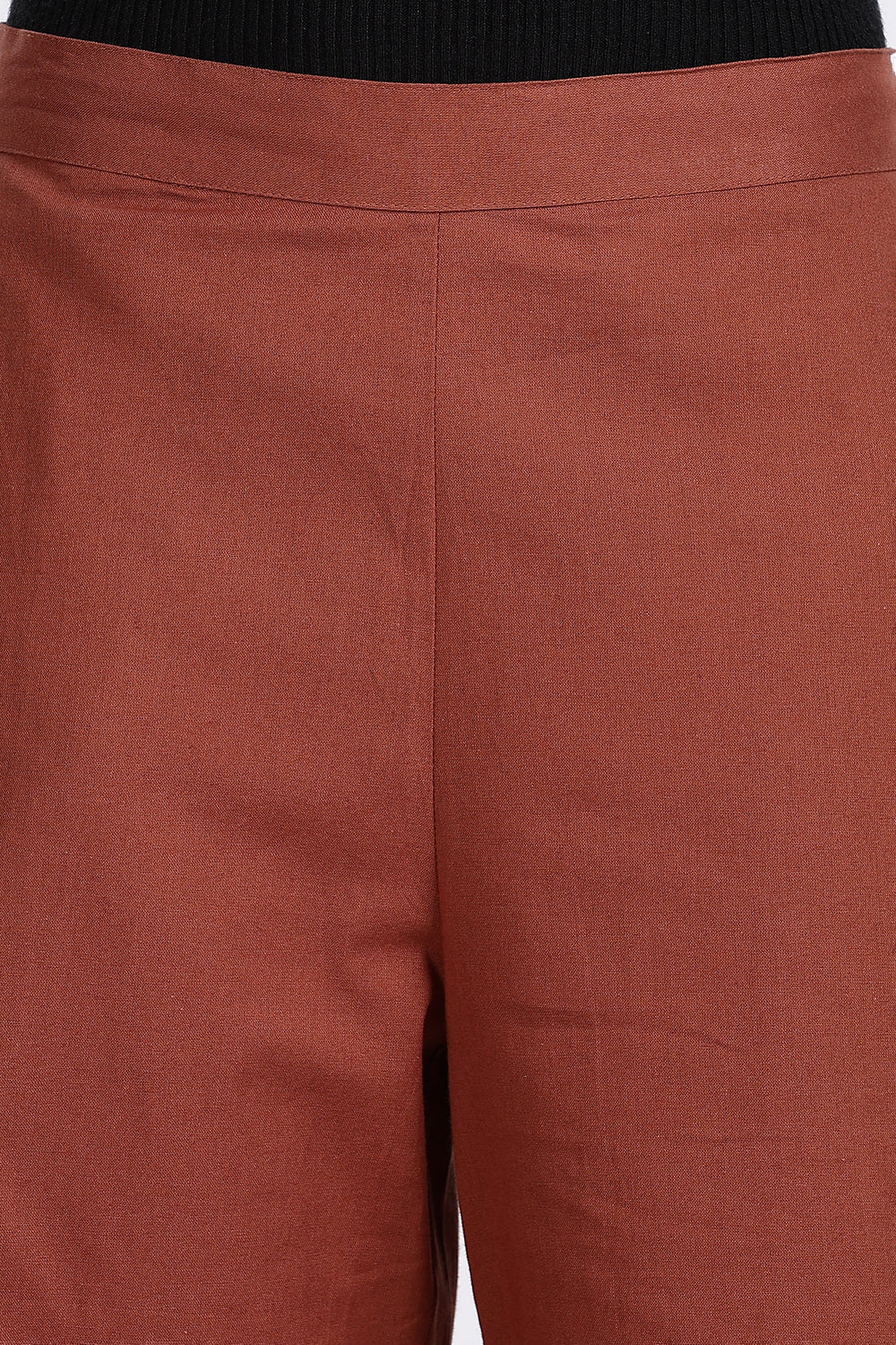 Mythri Women’s Straight Wide-Leg Pant – Cotton Blend Everyday Wear with Drawstring and Pockets | Comfortable & Elegant - TD02