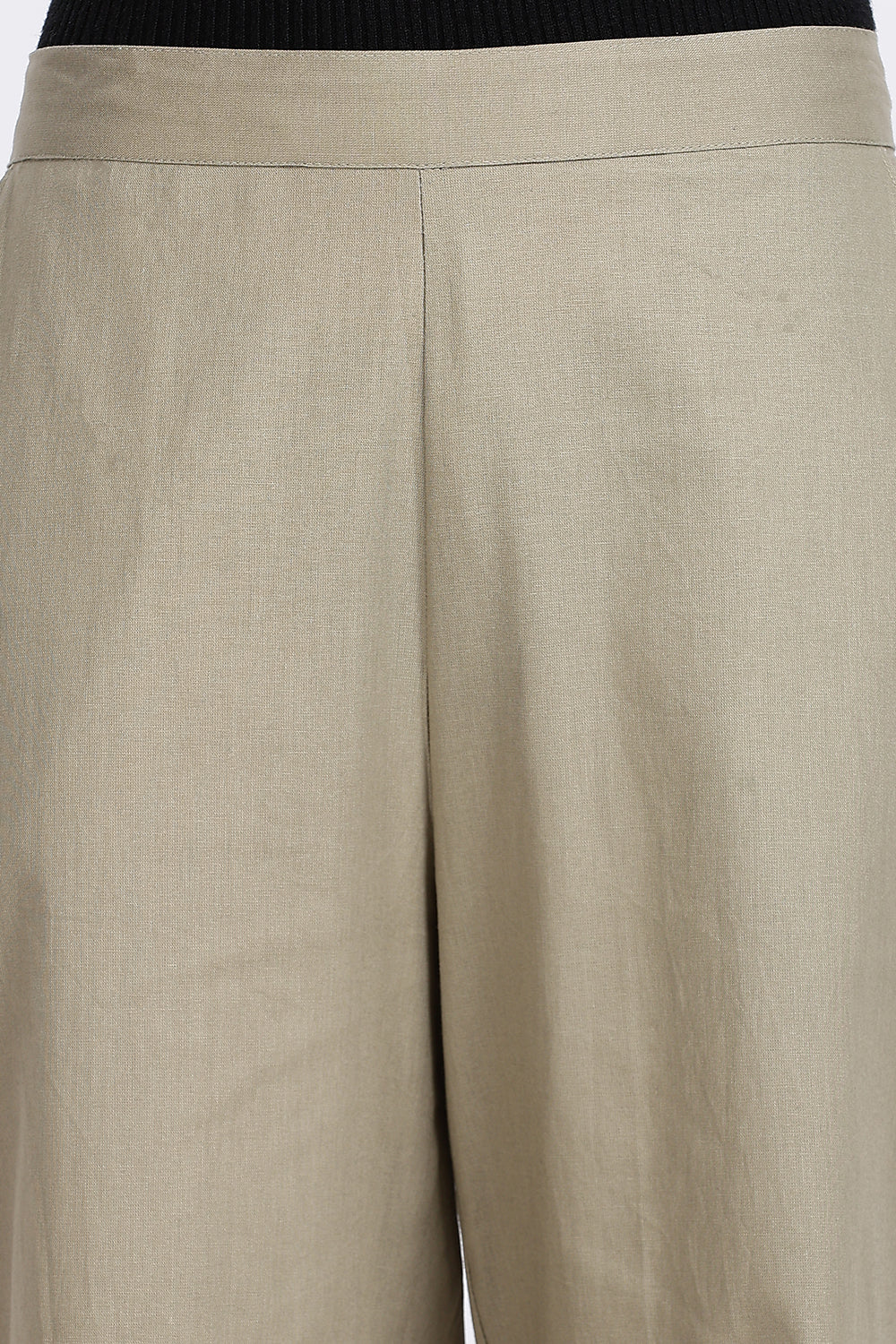 Mythri Women’s Straight Wide-Leg Pant – Cotton Blend Everyday Wear with Drawstring and Pockets | Comfortable & Elegant - TD02