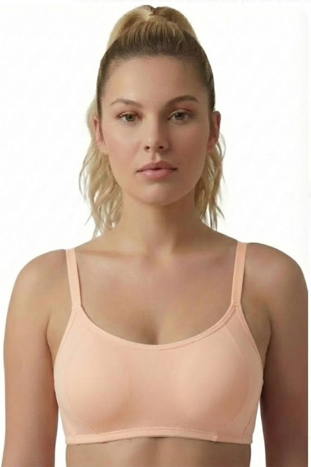 Teen Girls’ High-Coverage Padded Bra | Seamless, Broad-Back Comfort - 635