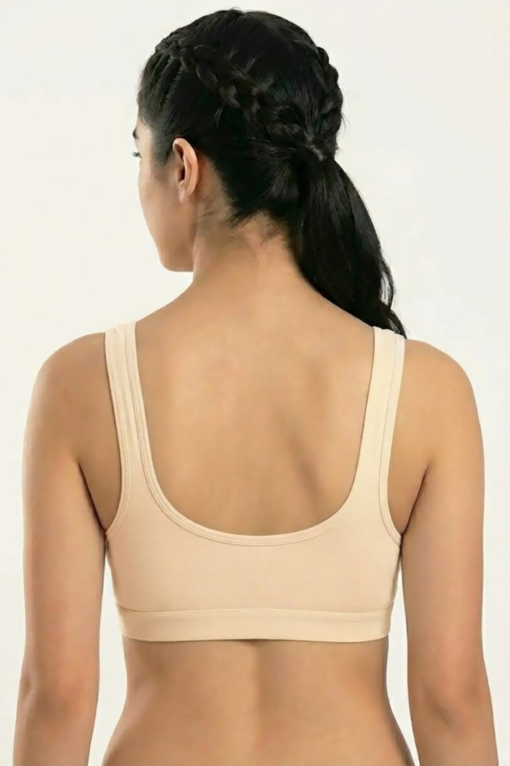 Teen Girls’ Printed Padded Sport Bra – Medium-Coverage, Sweat-Absorbent & Seamless Comfort - 713