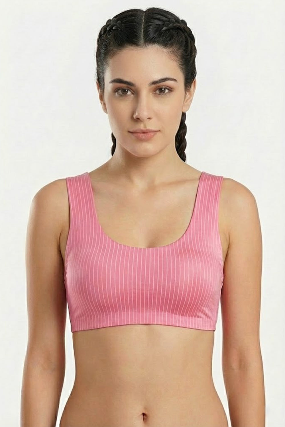 Women’s Printed Padded Sport Bra – High Coverage, Seamless & Soft Feel, Non-Wired Comfort - 168