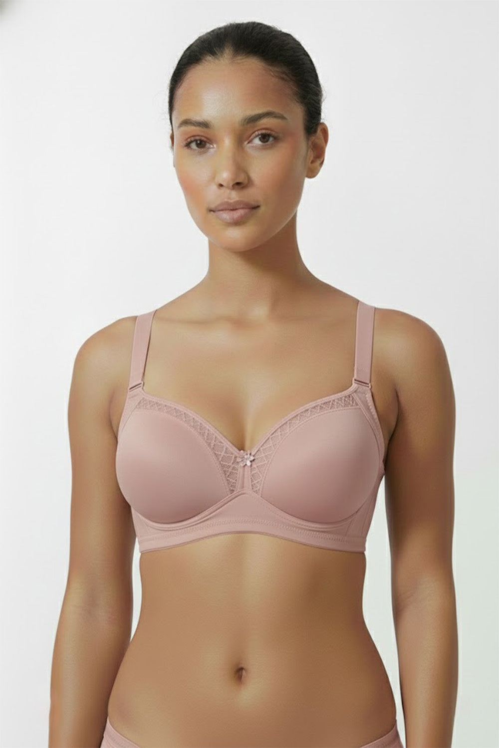 Teen Girls’ Lace Padded Bra – High-Coverage, Seamless & Sweat-Friendly Comfort - 2855