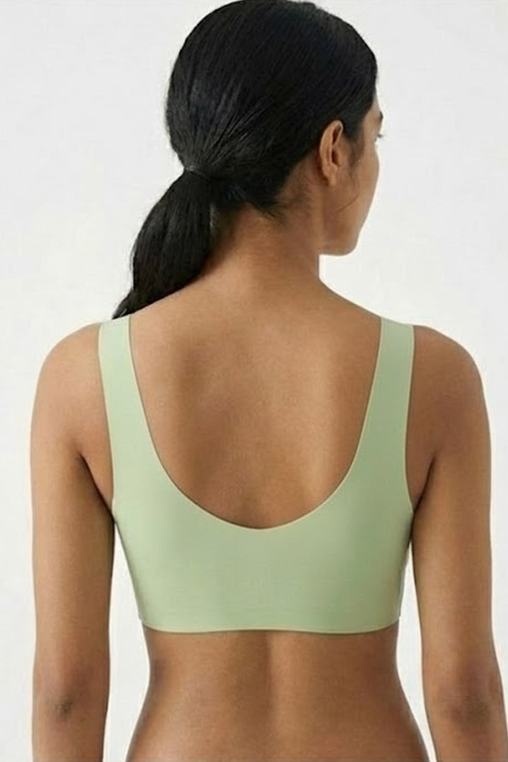 Women’s Solid Padded Sport Bra – Full-Coverage, Seamless & Non-Wired Comfort | Crop-Top Friendly - 203