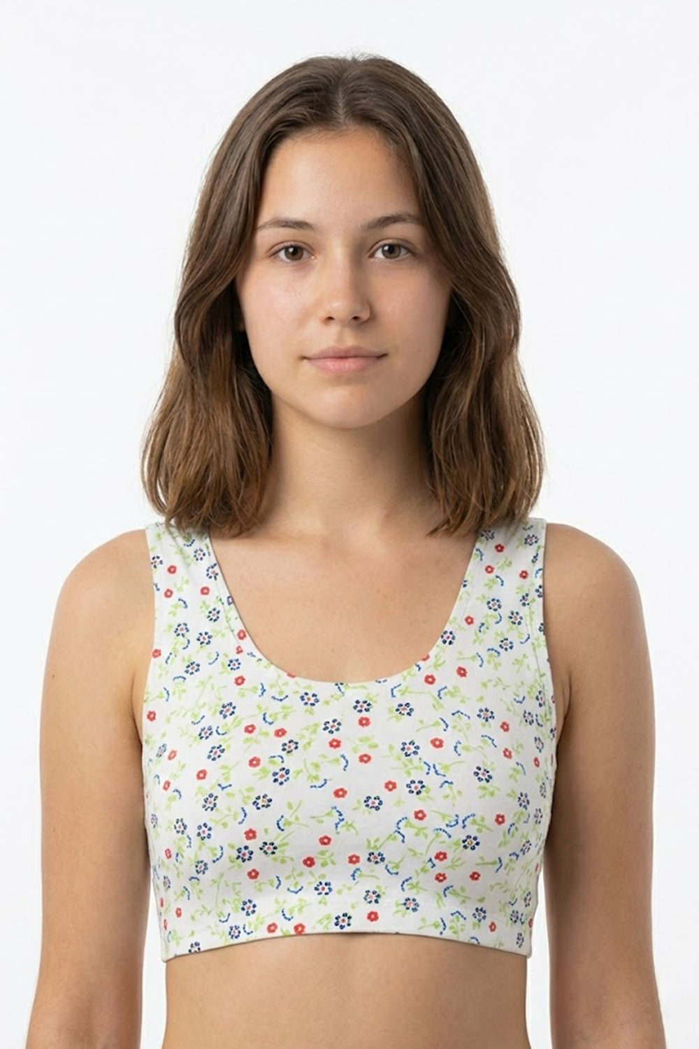 Women's Printed Padded Sport Bra | Medium Coverage, Removable Pads, Seamless Comfort - 8736