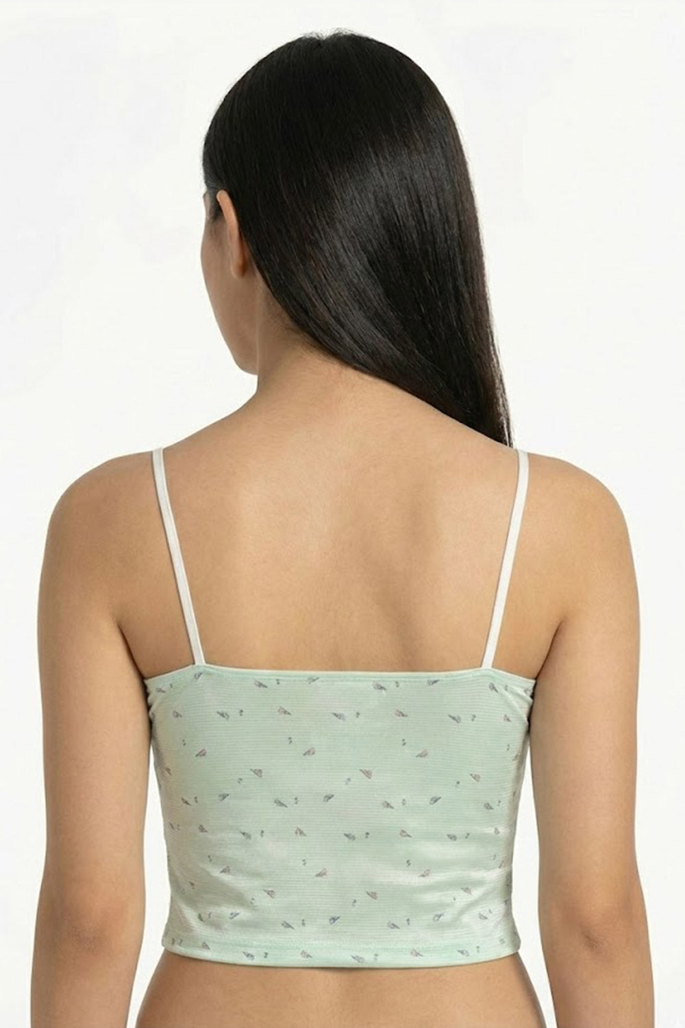 Teen Girls' Cotton-Blend Padded Sports Bra | Seamless, Removable Pads, Everyday Comfort Bra - 8738