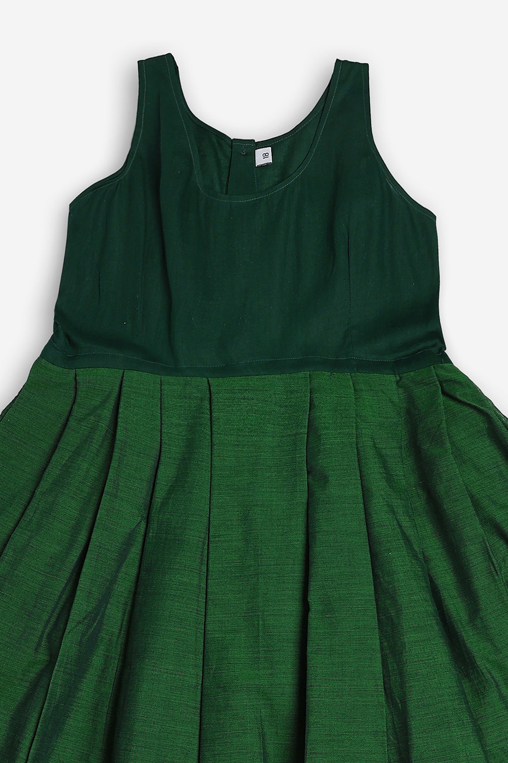 Chittythali Girls Handloom Kanchi Cotton Pavadai Set | Traditional Peplum Top & Pleated Skirt Set | Kids Ethnic Wear | Temple, Festive & Wedding Wear for Girls - PS16