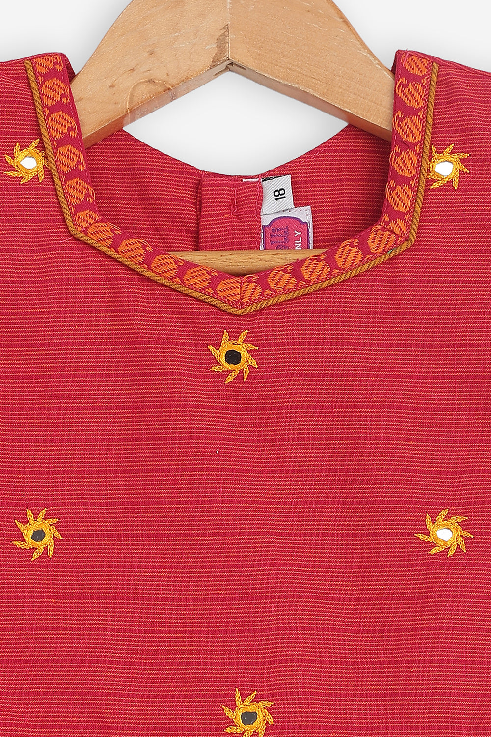 Chittythali Girls Cotton Blend Pavadai Set with Kali Skirt | Traditional Ethnic Wear & Festive Wear for Girls - PS88