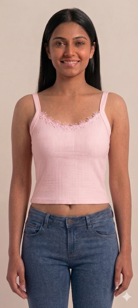 Seamless Cotton Blend Slip for Women & Teen Girls – Non Wired Non Padded Inner Slip | Sweat Absorbent Lightweight Layering Slip Dress - 82LA