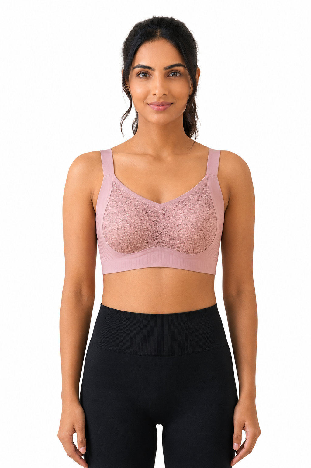 Women's Seamless Lightly Padded Full Coverage Bra | Non-Wired Modal T-Shirt Bra with Broad Straps | Everyday Comfort Bra for Women - 806