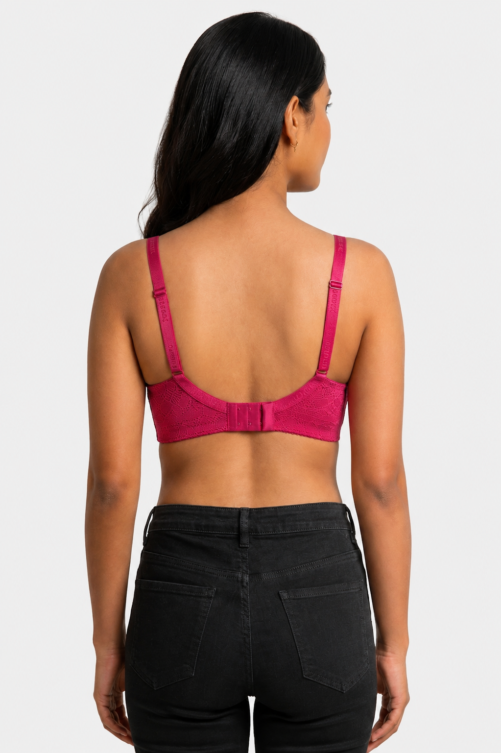 Women's Padded Lace Underwired Bra | Medium Coverage Seamless Cotton Blend Push-Up Bra for Women | Everyday Comfort & Fashion Bra - 9893