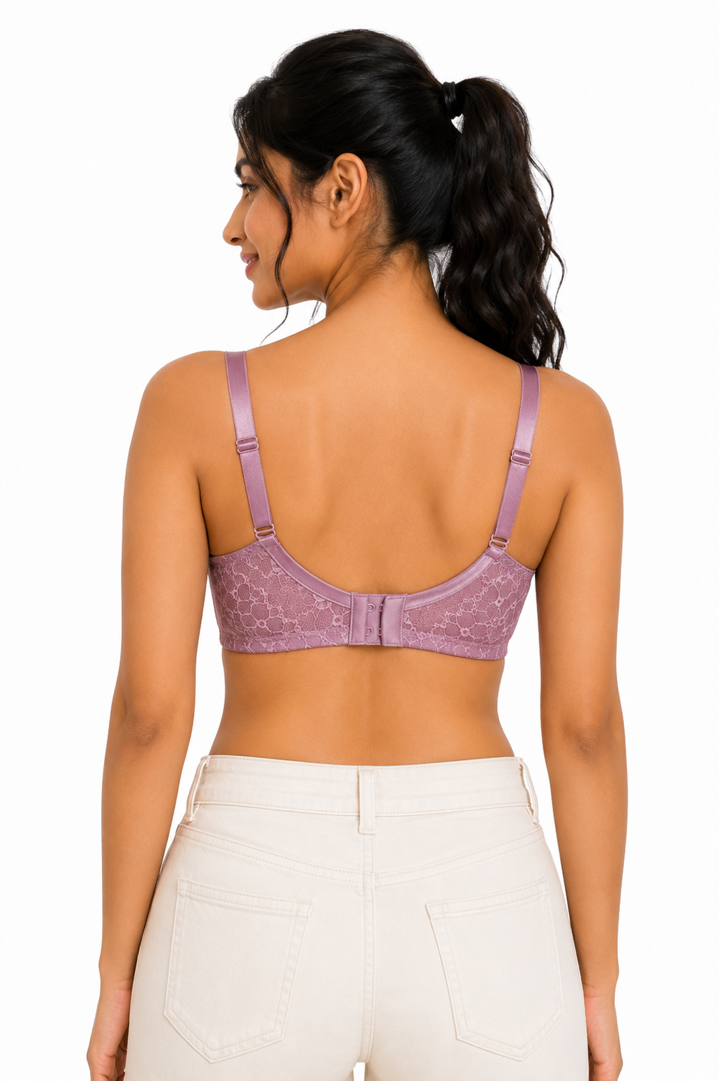 Women's Heavy Push-Up Lace Bra | Underwired Seamless Padded Bra for Women | Low Coverage Cotton Blend Fashion Bra - 1209