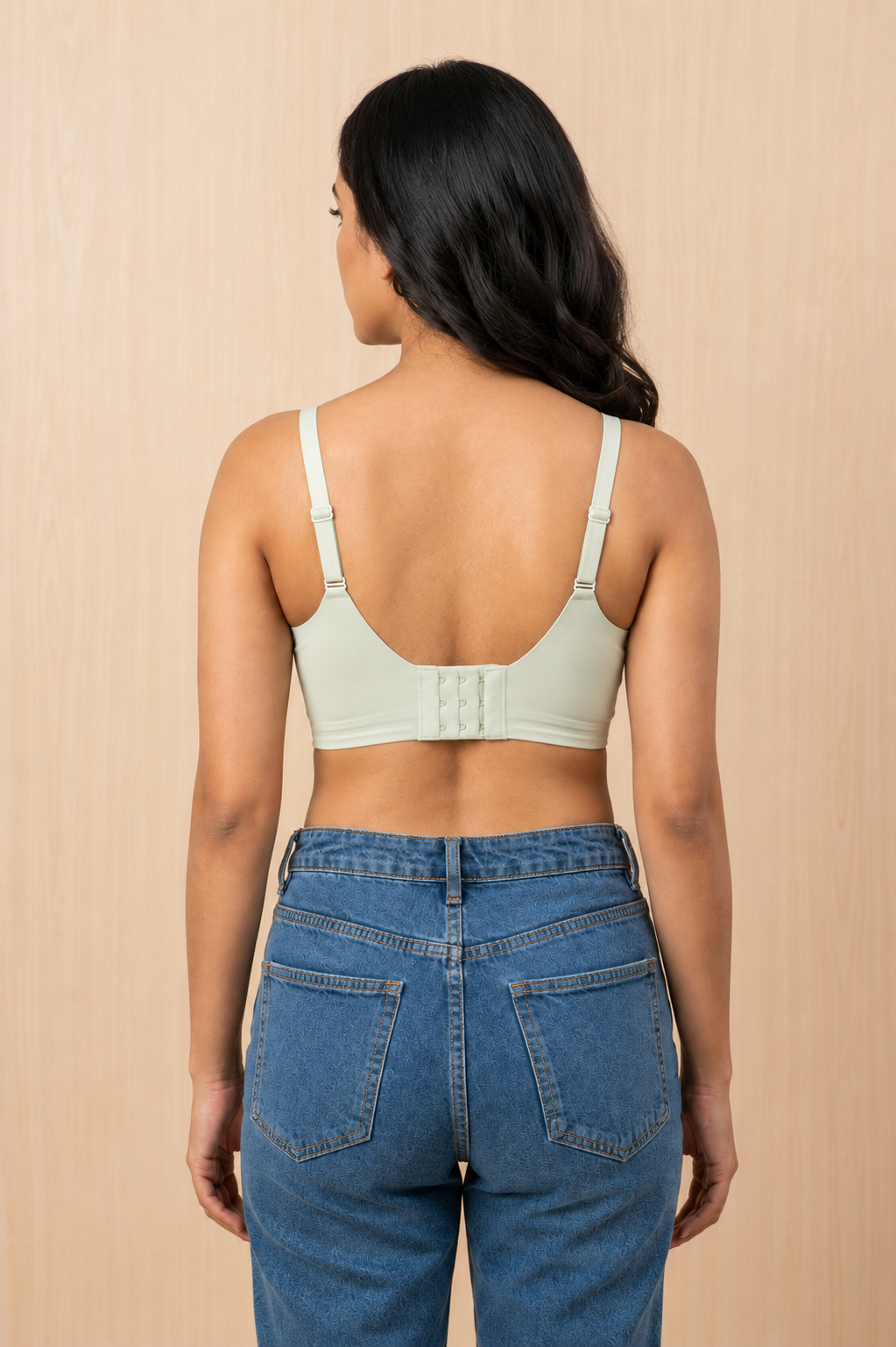 Women's Seamless Padded Full Coverage Bra | Non-Wired Modal T-Shirt Bra with Back Hook | Soft Everyday Comfort Bra for Women - A11
