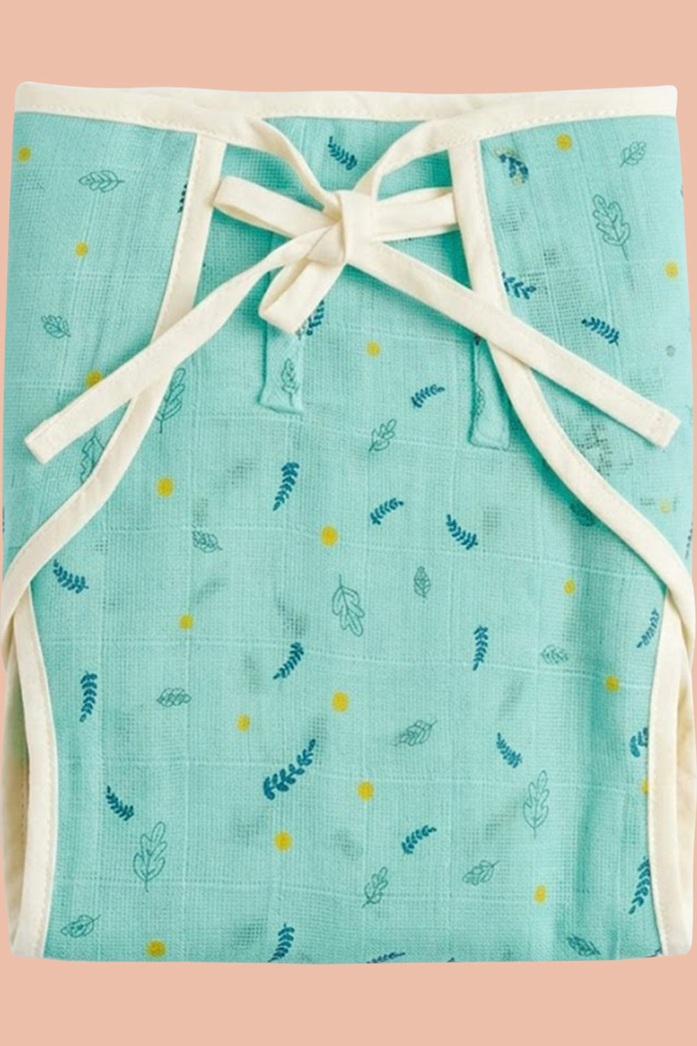 Oh Baby 100% Pure Cotton Nappy Pad – Soft Reusable Baby Insert Pad for Newborns & Infants | Gentle Everyday Comfort - Blue - RDPR