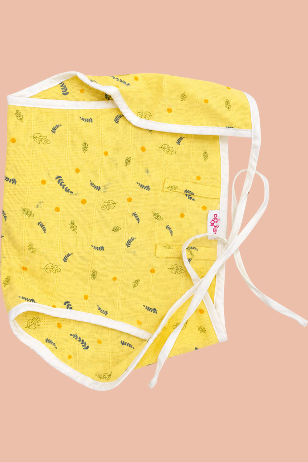 Oh Baby 100% Pure Cotton Nappy Pad – Soft Reusable Baby Insert Pad for Newborns & Infants | Gentle Everyday Comfort - Yellow - RDPR