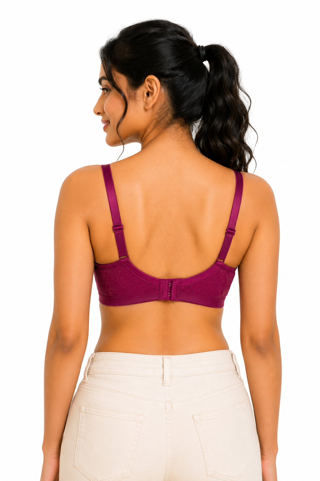 Women's Heavy Push-Up Lace Bra | Underwired Seamless Padded Bra for Women | Low Coverage Cotton Blend Fashion Bra - 1209