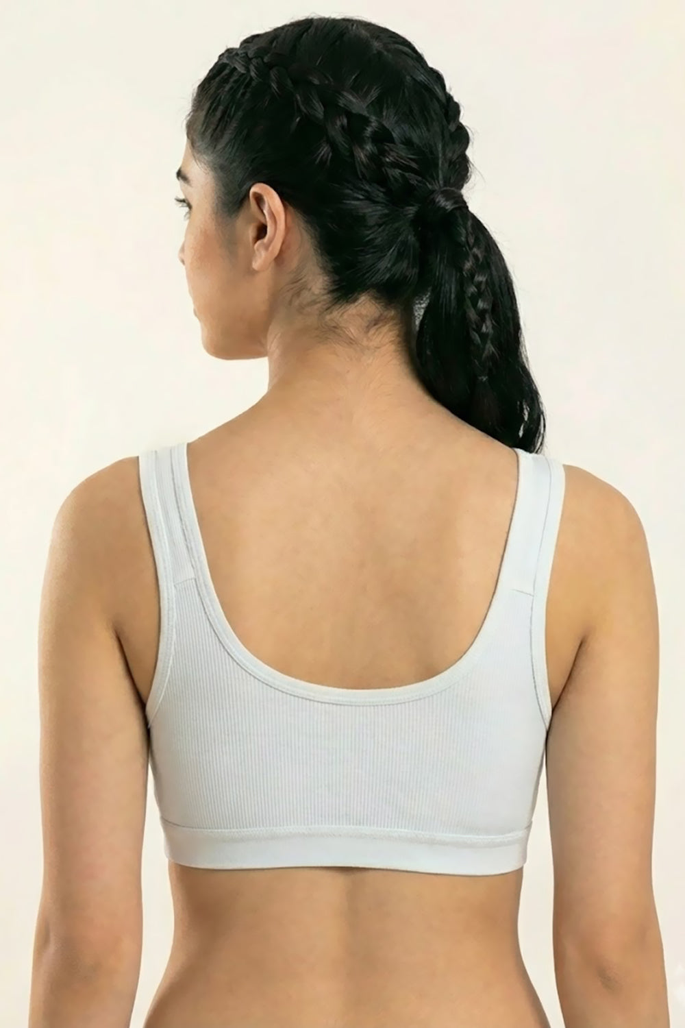 Teen Girls’ Printed Padded Sport Bra – Medium-Coverage, Sweat-Absorbent & Seamless Comfort - 713