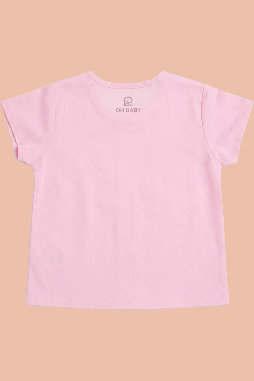 Oh Baby 100% Pure Cotton Everyday Comfort Baby Vest – Soft Breathable Infant Innerwear for Newborn Boys & Girls - Pink - VS01