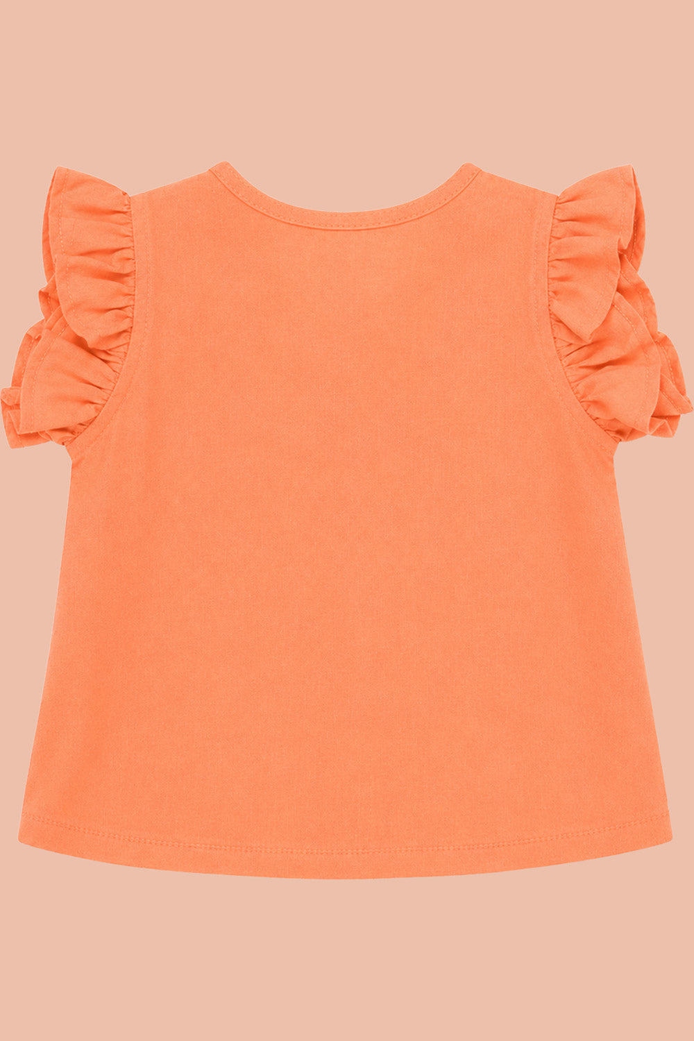 Oh Baby 100% Pure Cotton Everyday Comfort Baby Vest – Soft Breathable Infant Innerwear for Newborn Boys & Girls - Peach - VS05