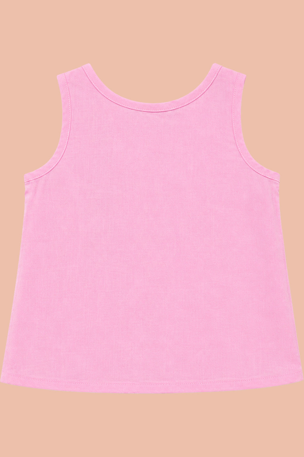Oh Baby 100% Pure Cotton Everyday Comfort Baby Vest – Soft Breathable Infant Innerwear for Newborn Boys & Girls - Pink - VS11