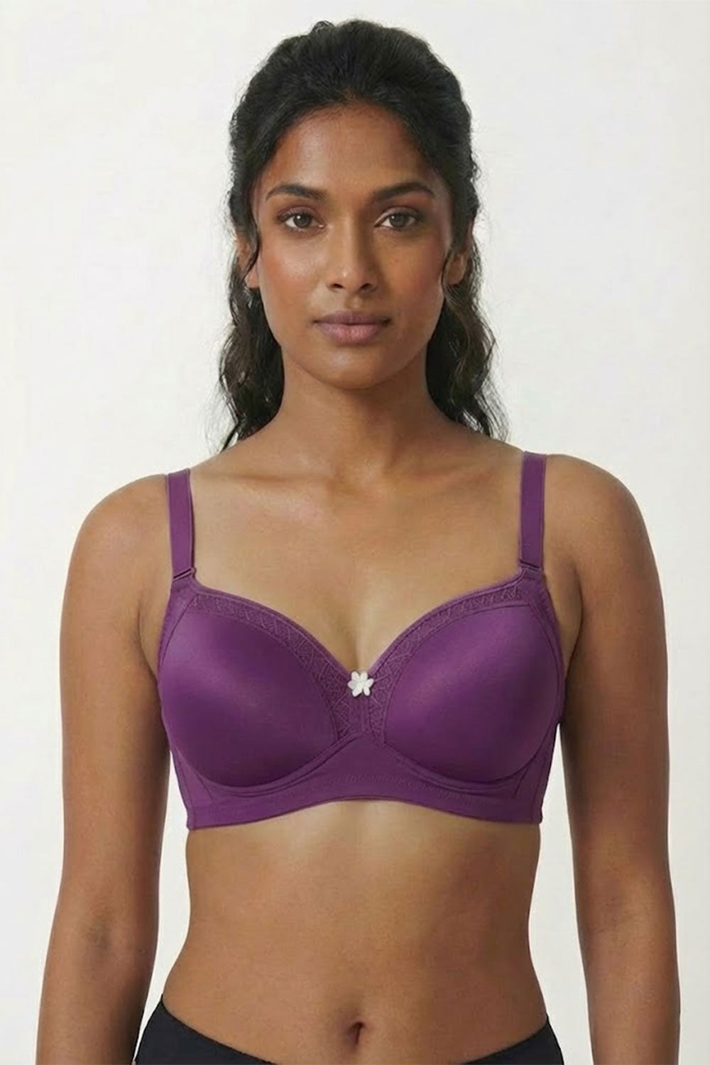 Teen Girls’ Lace Padded Bra – High-Coverage, Seamless & Sweat-Friendly Comfort - 2855