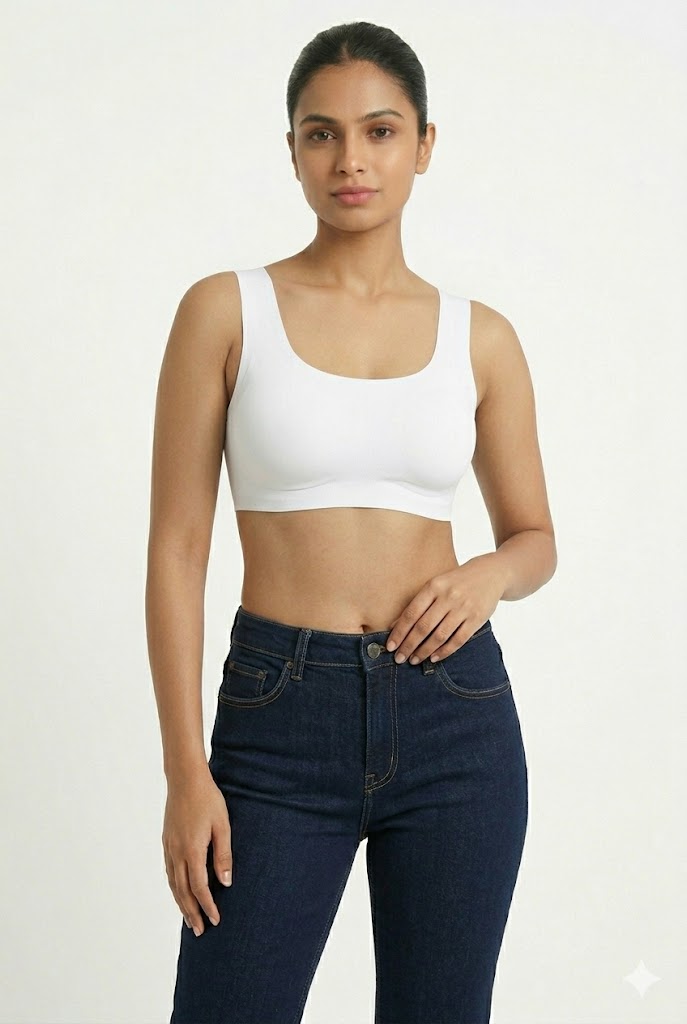 Seamless Padded Bra for Women & Teens – Full Coverage Modal Comfort Bra with Removable Pads | Wire-Free Everyday Bra - 169