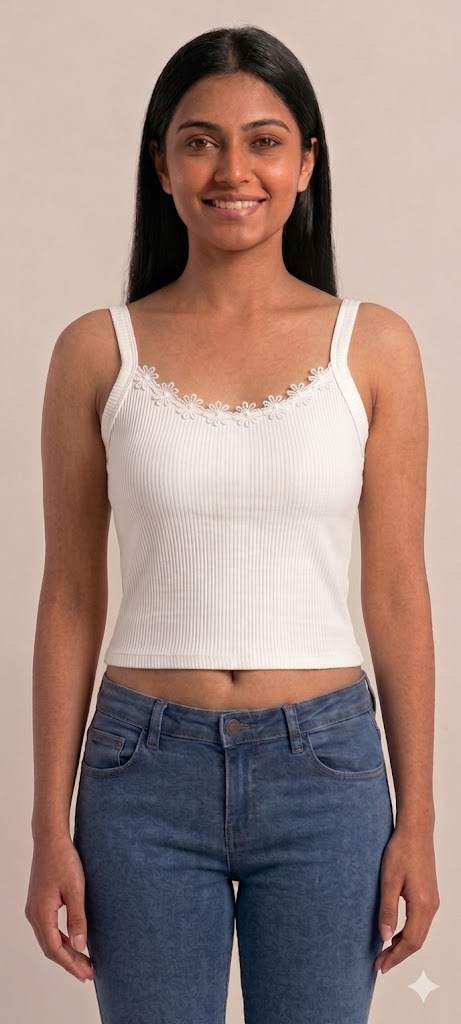 Seamless Cotton Blend Slip for Women & Teen Girls – Non Wired Non Padded Inner Slip | Sweat Absorbent Lightweight Layering Slip Dress - 82LA