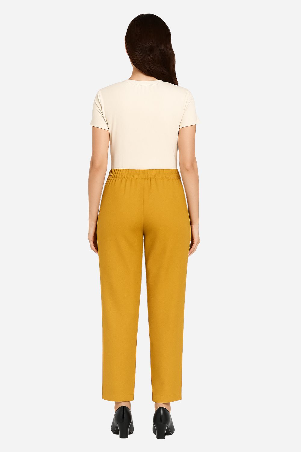 Women’s Straight Lycra Plain Pants | Stretchable Western Wear Trouser - LCPT