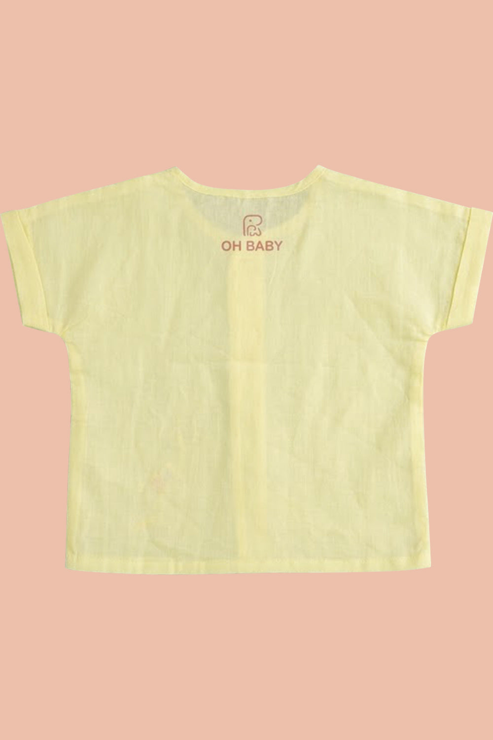 Oh Baby 100% Pure Cotton Everyday Comfort Baby Vest – Soft Breathable Infant Innerwear for Newborn Boys & Girls - Solid - EV01