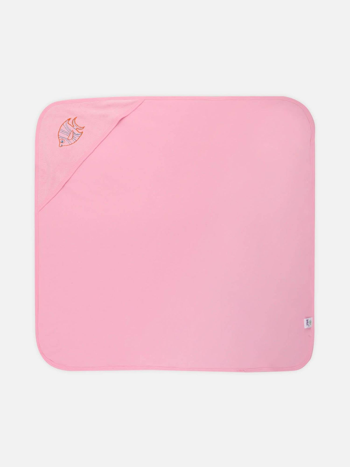 Oh Baby Plain Embroidery Carry Towel Baby Pink - Htpr - Naidu Hall Family Store