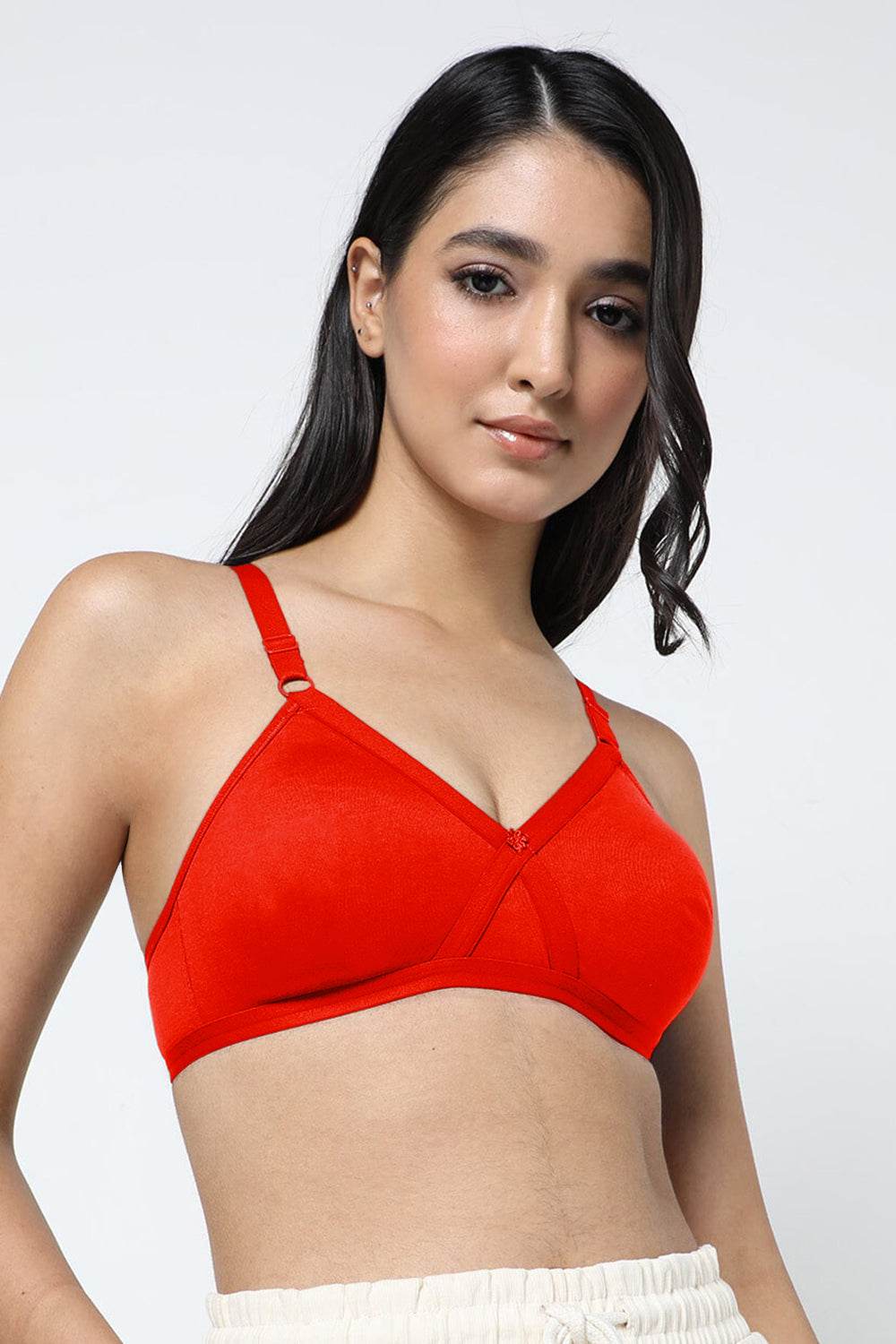 Naidu Hall Non-Wired Non-Padded Adjustable Straps T-Shirt Bra - Pretti