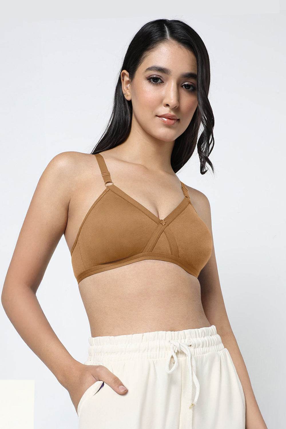 Naidu Hall Non-Wired Non-Padded Adjustable Straps T-Shirt Bra - Pretti - Naidu Hall Family Store