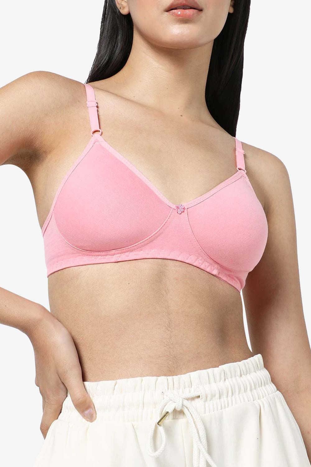 Naidu Hall Medium Coverage T-Shirt Bra - Light Pink