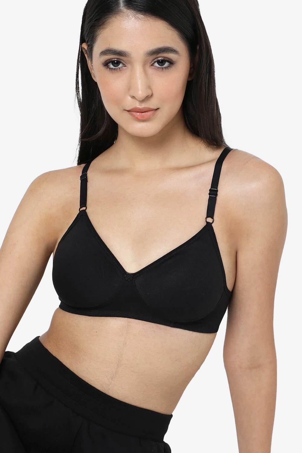 Naidu Hall Medium Coverage T-Shirt Bra - Black