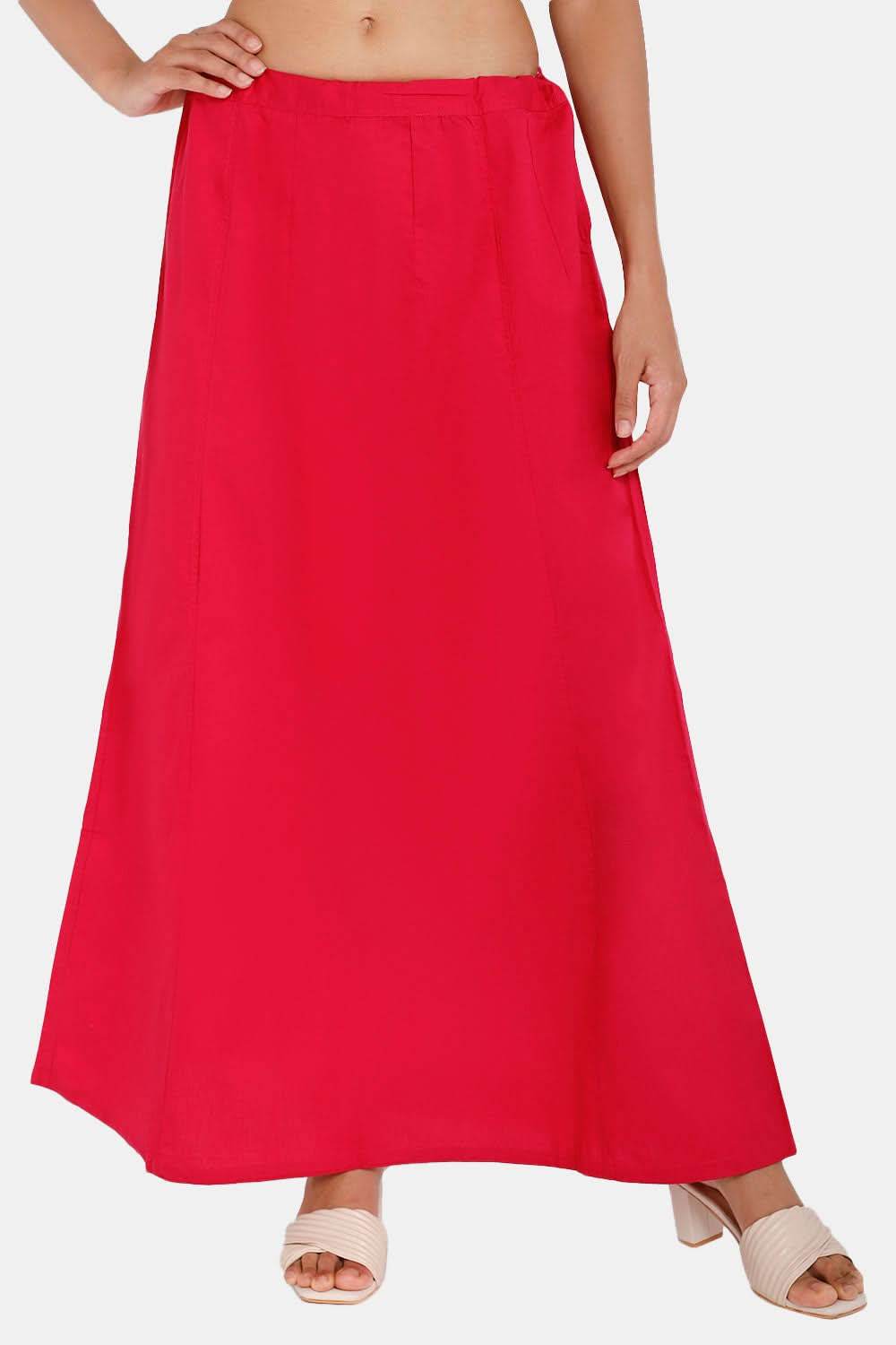 Premium 100% Cotton Saree Inskirt in Popular Colors | Naidu 8-Part Saree Hall Petticoat HC50 - Naidu Hall Family Store