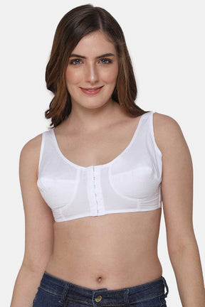 Naidu Hall High Coverage Non-Wired Non-Padded Front Open Cotton Saree Bra - NRPB