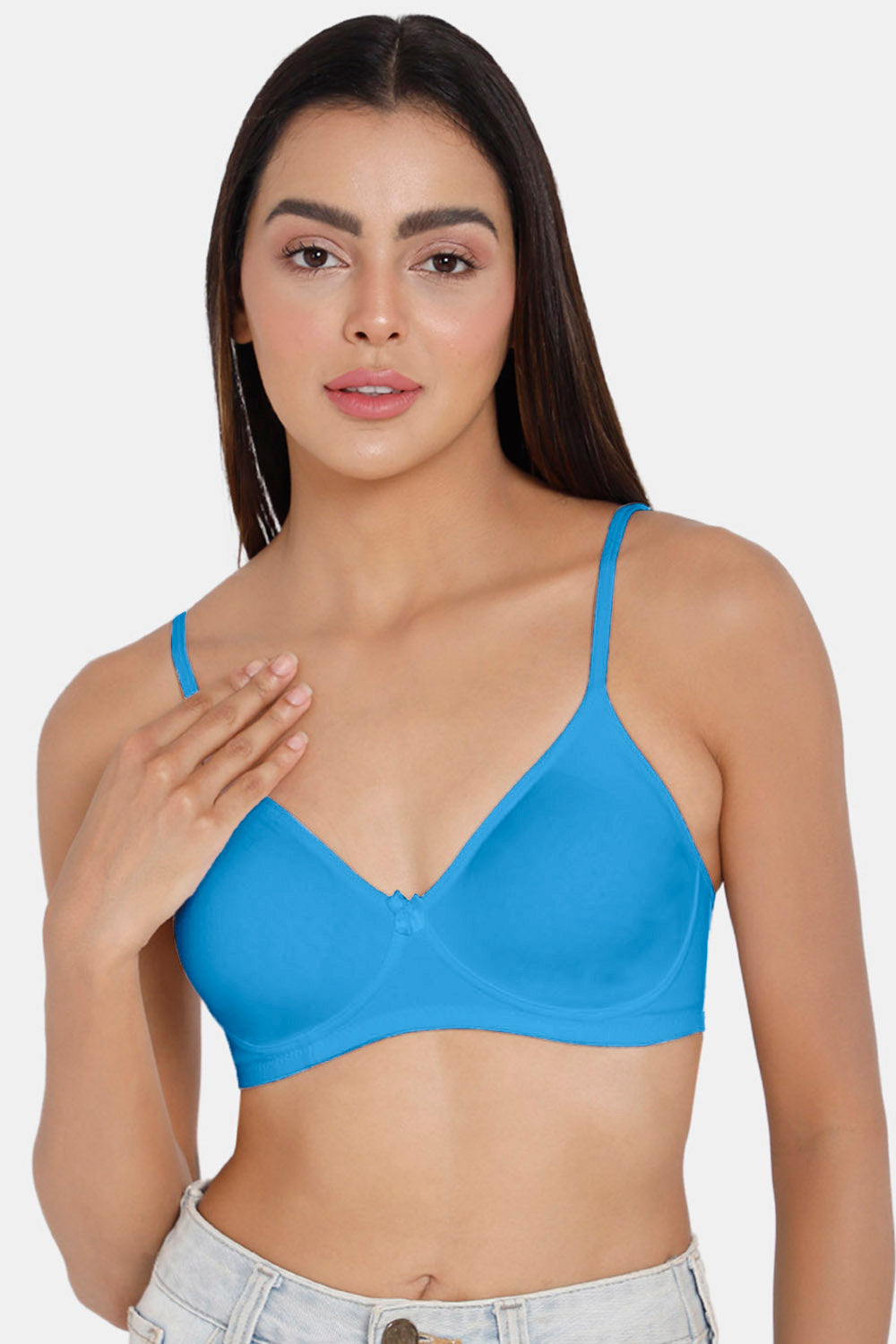 Intimacy Non-Padded Non-Wired T-Shirt Everyday Bra -Blue