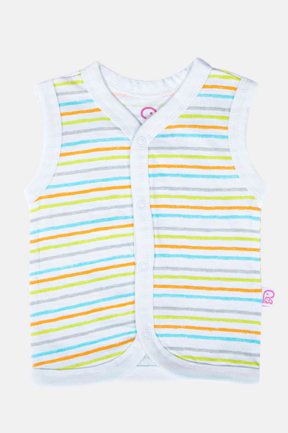 Oh Baby Scribbles Print V- Neck Sleeveless - SL01 Size   0m-3m Color Off White